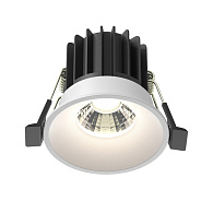 Встраиваемый светильник 6*6*5,3 см, LED, 7W, 4000К, Maytoni Technical ROUND DL058-7W4K-W белый, вр 5,4 см