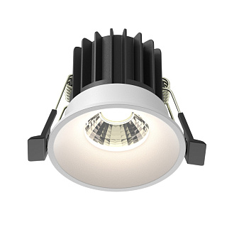 Встраиваемый светильник 6*6*5,3 см, LED, 7W, 4000К, Maytoni Technical ROUND DL058-7W4K-W белый, вр 5,4 см