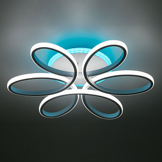 Светильник Citilux Сезар Смарт CL233A155E RGB, 80W LED, 3000-5500K, диаметр 59 см, коричневый