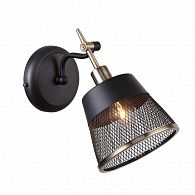 Бра F-Promo Eget 2197-1W, D275*W140*H240, черный и латунь