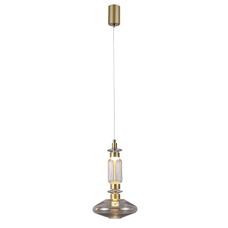 Подвесной светильник 23*180 см, LED, 12W, 4000К, Favourite VENETO 4239-1P латунный
