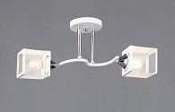 Люстра L510 x W165 x H195, мм, 2*40W (80W), WT+CH (Белый+Хром) Rilon 6398/2 WT+CR