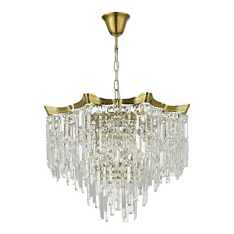 Светильник подвесной 78*44/100 см, 10*E14 ST LUCE Ofelia SL1659.303.10 латунь