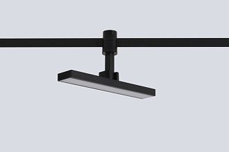Трековый светильник для гибкой магнитной системы 23 см, 10W, 2700-6500K, Crystal Lux Trace 48V CLT 0.37 001 10W BL SMART, черный