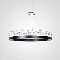 Подвесная люстра QUARTZ D60 60*60*15 см, 1*LED*22W, 3000, 4000, 5000K, ImperiumLoft QUARTZ, Чёрный