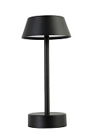 Настольная лампа 13 см, 1*6W, 3000К, Crystal Lux SANTA LG1 BLACK Черный