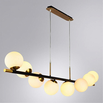 Подвесной светильник 150*34 см, 8*E14 черный Arte Lamp Alcor A2224SP-8BK