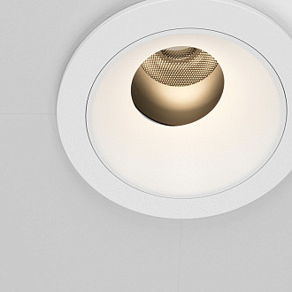 Встраиваемый светильник 6,2*7 см, LED*7W, 3000 К, Wise DL057-7W3K-W Maytoni Downlight, Белый, вр 5,8 см