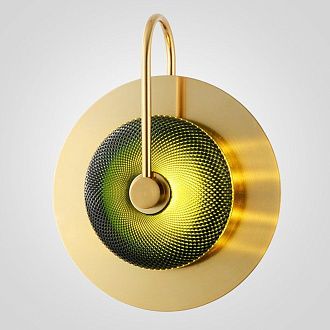 Бра Green Disk One 25*25*31 см, 1*LED*5W, ImperiumLoft 44.65, Латунь