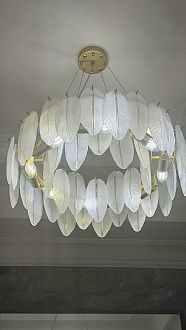 Люстра подвесная 60 см Arte lamp Evie Матовое золото A4052SP-8SG