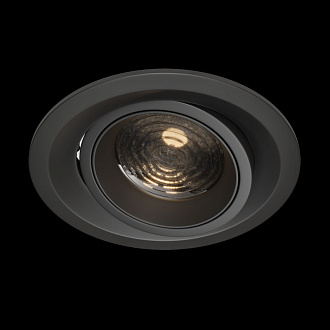 Встраиваемый светильник Maytoni Elem DL052-L12B3K, 12W LED, 3000K, черный, вр 10 см