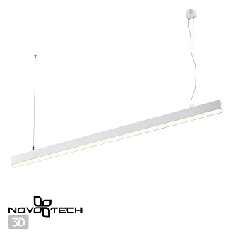 Светодиодный светильник 120 см, 40W, 4000K, Novotech Iter 358865, белый