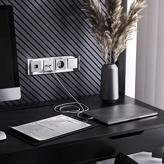 W0041220/ Рамка на 4 поста Diamant (зеркальный) Werkel 4690389158858