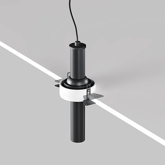 Встраиваемый светильник 3*3*21,6 см, LED, 7W, 3000К, Maytoni Technical Focus T C140TRS-L200-7W3K-B черный, вр 8 см