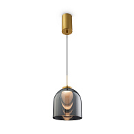 Светильник 15 см, 5W, 3000K, Freya Fume FR5399PL-L4BS1, латунь