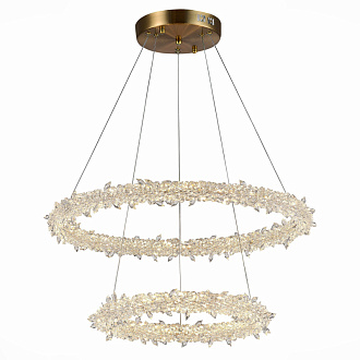 Люстра подвесная 60 см, 80W 3000 - 6500K ST LUCE Lucchero SL6105.203.02 Золотистый