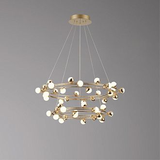 Подвесная люстра 80 см, 135W, 3000K, Aployt Delfin APL.774.03.135, золото