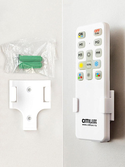 Светильник 49 см, 68W, 3000-5500K с пультом, Симпла Citilux CL714680G, белый