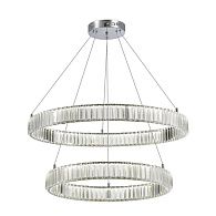 Подвесная люстра 80 см, 80W, 4000K, Aployt Oriann APL.076.13.80, никель
