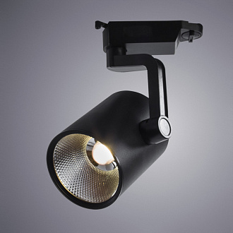 Трековый светильник Arte Lamp A2330PL-1BK, черный, 24x12x10см, LED, 30W, 4000K, 2400Lm
