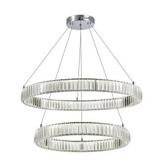 Подвесная люстра 80 см, 80W, 4000K, Aployt Oriann APL.076.13.80, никель