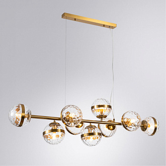 Светильник 120 см, Arte Lamp Delacrua A7770SP-9PB, медь