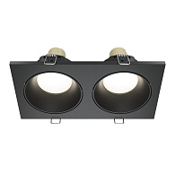 Встраиваемый светильник GU10*50W Maytoni Technical Zoom, Черный DL033-2-02B, вр 8*16 см