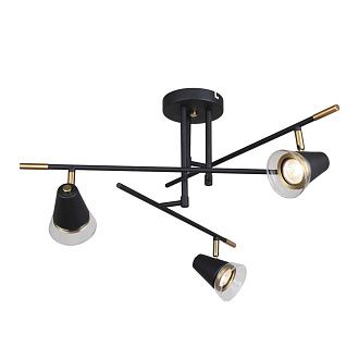 Потолочная люстра 65*36 см, 3*GU10, 35W, F-Promo Trandy 4618-3C, черный матовый