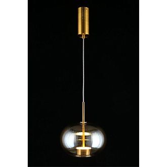 Подвесной светильник 22*50-145 см, 1*LED, 12W, 3000K, Aployt Ambr APL.057.06.12, латунный