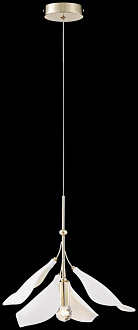 Подвесной светильник 35*110 см, 1*E14, 40W, Wertmark Miranda WE123.01.306, золотой