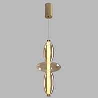 Светильник 18 см, 14W, 3000K, Crystal Lux QUASAR SP14W LED AMBER, золото