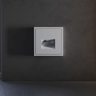 Накладка для розетки TV+RJ45 кат. 6, S70, серый Voltum VLS002716