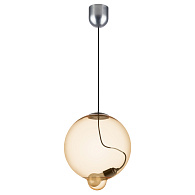 Подвес 30*45/150 см, 1*E27*8W Lightstar Colore 805303 Алюминий