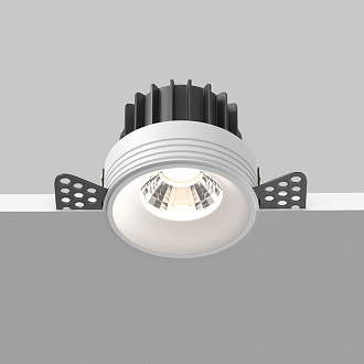 Встраиваемый светильник 7,4*7,4*6 см, LED, 12W, 4000К, Maytoni Technical ROUND DL058-12W4K-TRS-W белый