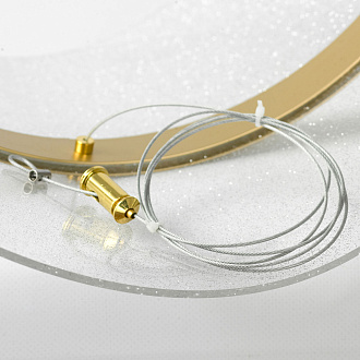 Линейно-подвесной светильник 120*30*150 см, 1*LED*28W 4000K блестящее золото Lussole Bradford LSP-7159