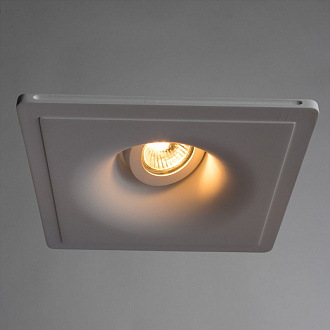 Светильник встраиваемый гипс Arte-Lamp INVISIBLE A9410PL-1WH,белый, вр 21*21 см
