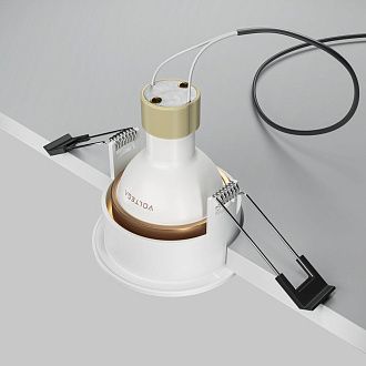Встраиваемый светильник 7*4 см, вр 7 см, 1*GU10*10W, K, Maytoni Share DL126-GU10-WMG, Белый