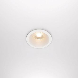 Встраиваемый светильник DL034-01-12W2.7K-W **-8,5 см, *LED*12W, 2700K, Maytoni technical Zoom DL034-01-12W2.7K-W, Белый, вр 7,5 см