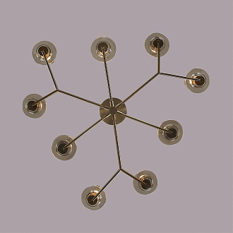 Люстра потолочная 31*47*20 см, 9*E14 Lumion Madonna 6554/9C бронзовый