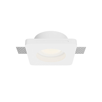 Встраиваемый светильник Downlight 10*15,2*3,9 см, GU10 10W Maytoni Technical Gyps Modern DL002-GU10-01-W белый, вр 10,6*10,6 см
