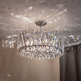 Люстра 60 см Citilux Ингвар CL334281 хром