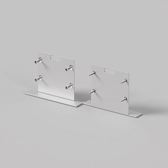 Комплект заглушек (для профиля 50×35) 2 шт., ALM-5035T-S-EC 642034, 1*5*4 см, Maytoni Led Strip 642034, Серебро