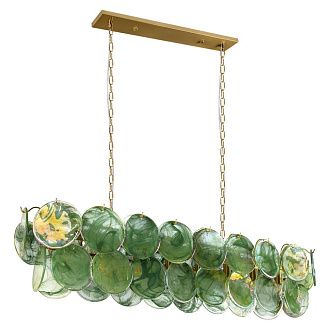 Подвесная люстра 120 см, LOFT IT Lolly 10492/1200R Green, золото