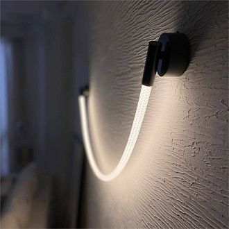 Бра 155*- см, 1*LED*35W, 3000K, Lightera Tura LE103W-158BB STAINLESS, Черный