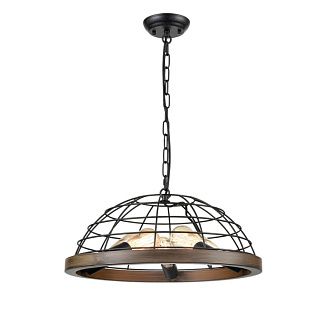 Подвесной светильник  50*140 см, 5*E27 античный черный Vele Luce Bensen VL6022P05