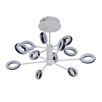 Люстра 76*76*48 см, 12*LED*140W, 3000 - 6000K Gerhort G61314/12WT BK, Белый