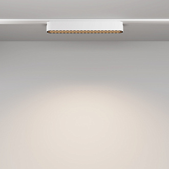 Трековый светильник 2,6*22,2*2,9 см, LED 12W, 4000К, Белый Maytoni Basis Grid TR084-1-12W4K-W