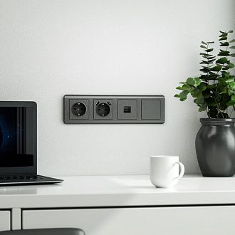 Заглушка (графит рифленый) W1159204 Werkel 4690389158520