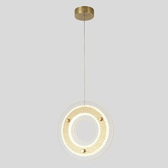 Подвесной светильник 25 см, 25W, 3000K, Crystal Lux DIEGO SP25W LED BRASS, латунь