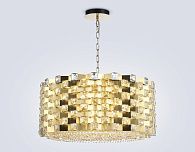 Подвесная люстра с хрусталем **32-120 см, 18*E14*40W, K, Ambrella Light High Light LH41009, латунь